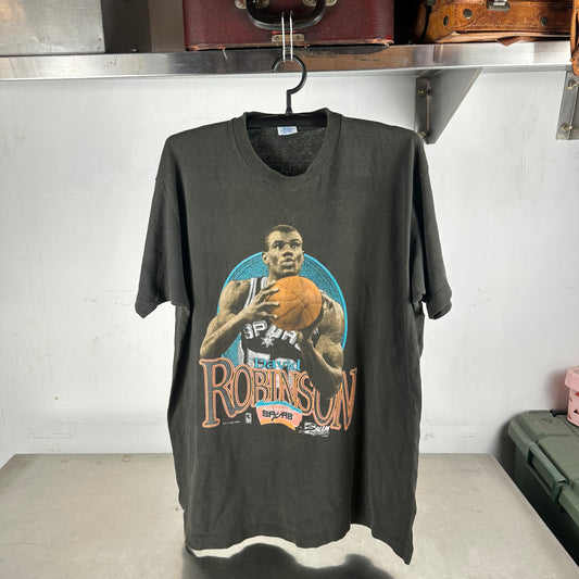 Vintage 1990 David Robinson San Antonio Spurs NBA Salem Sportswear T-shirt