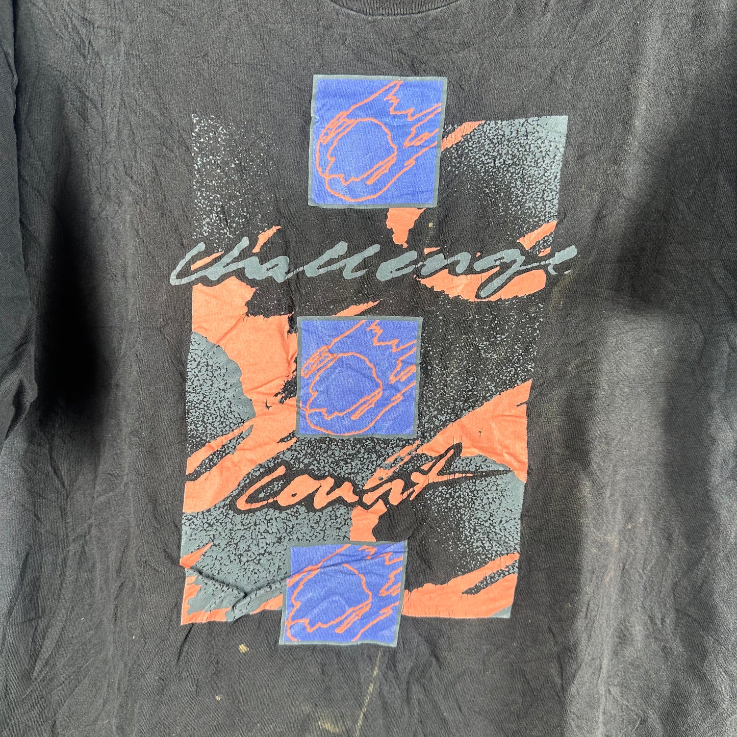 Vintage 90s Nike Challenge Court Tennis Graphic Single Stitch T-Shirt