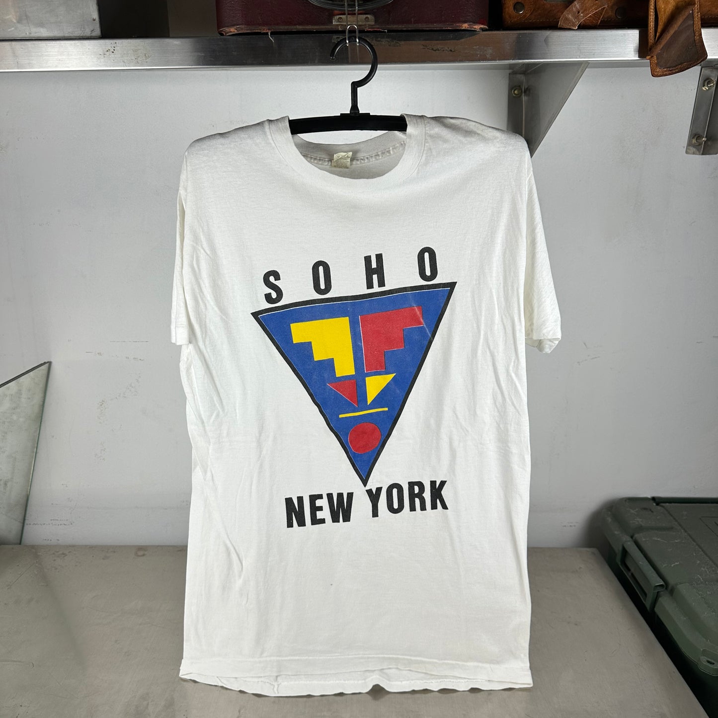 Vintage 80s Soho New York Artwork Graphic Single Stitch T-Shirt