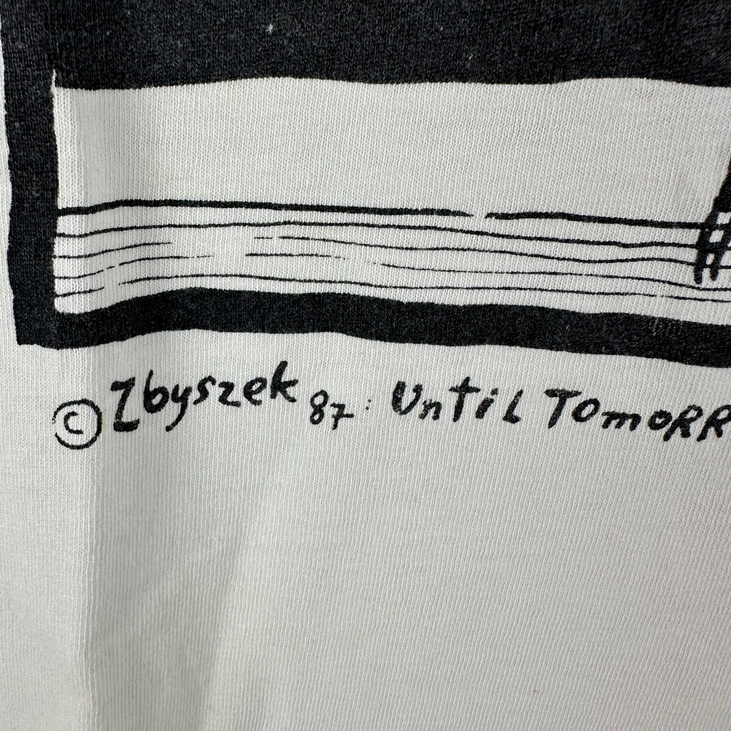 Vintage 1987 Zbyszek Until Tomorrow Artwork Single Stitch T-Shirt