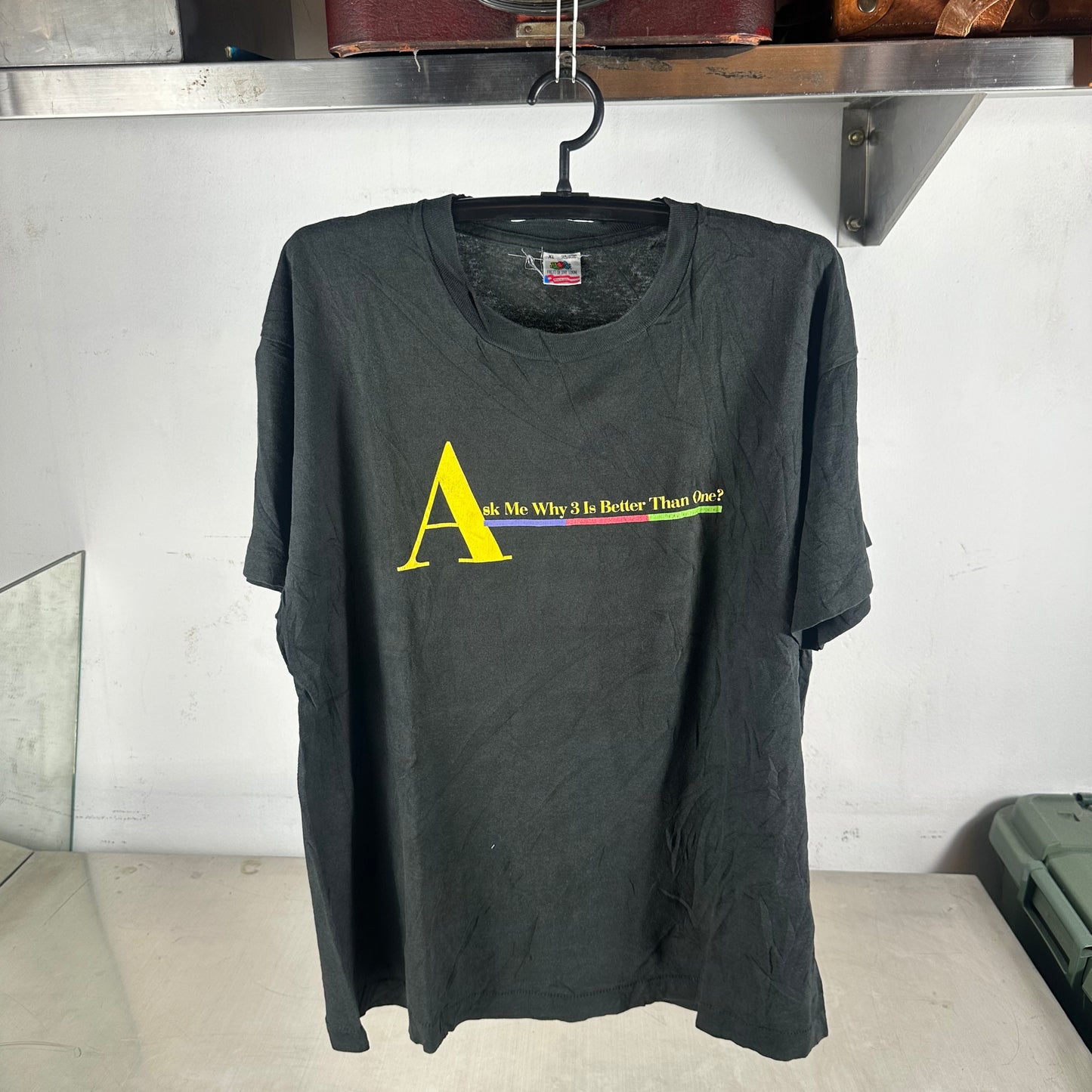 Vintage 90s HBO 3 Great Channels Promo Single Stitch T-Shirt