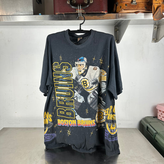 Vintage 1994 Boston Bruins Hockey NHL Bulletin Athletic AOP T-shirt