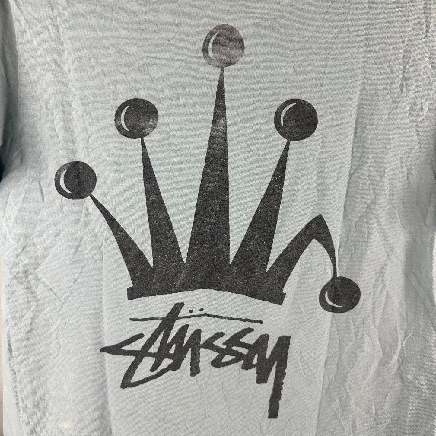 Vintage 90s Stussy Crown Logo Made in USA Single Stitch T-Shirt