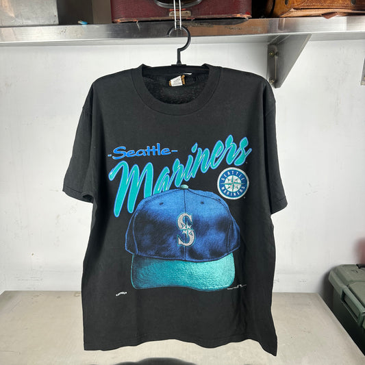 Vintage 1995 Seattle Mariners Baseball MLB Nutmeg Graphic T-shirt
