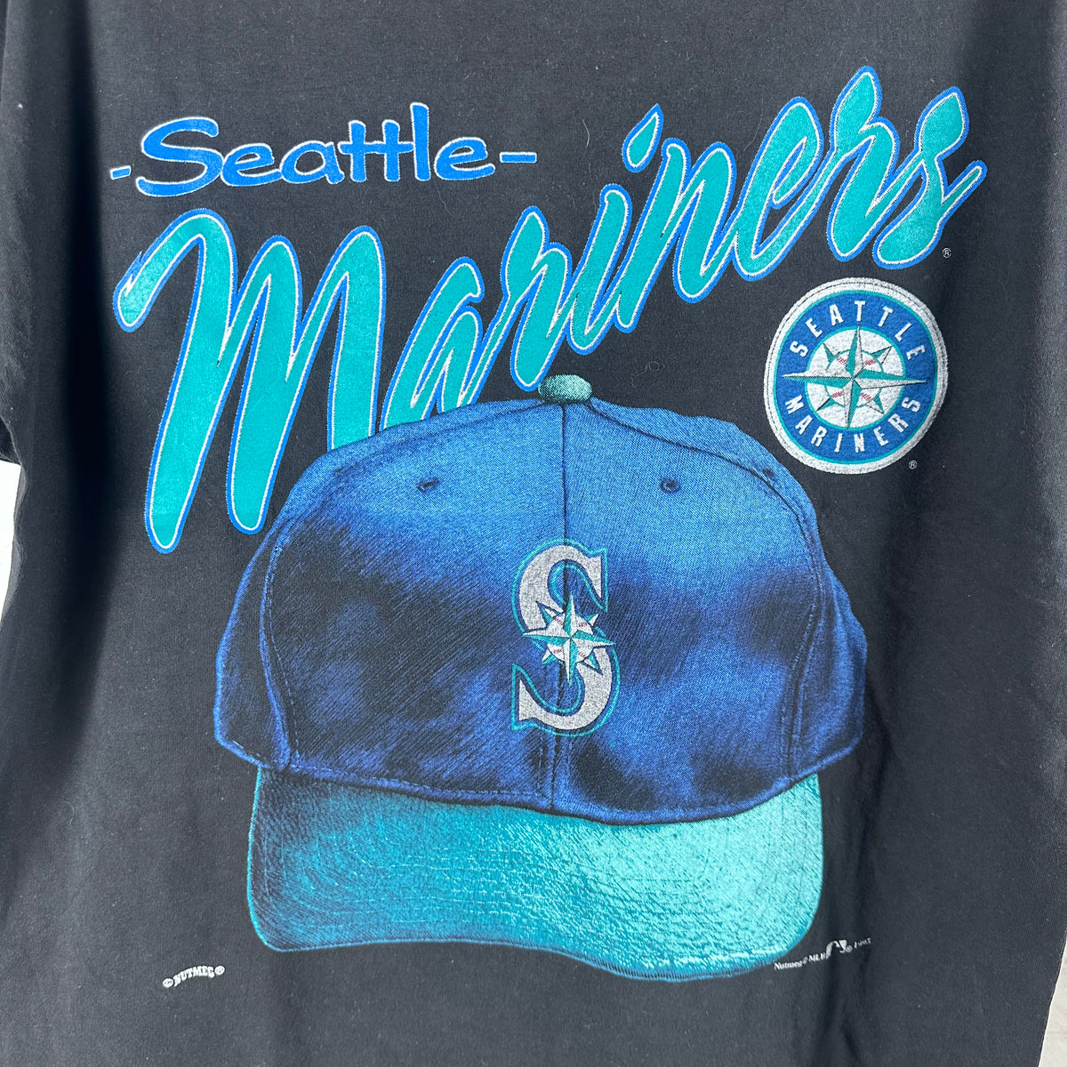 Vintage 1995 Seattle Mariners Baseball MLB Nutmeg Graphic T-shirt