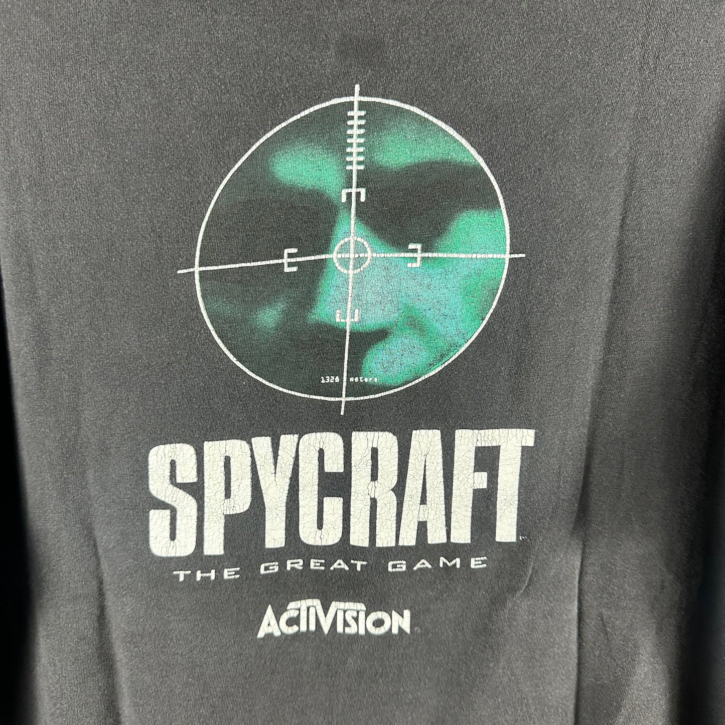 Vintage 1996 Spycraft The Great Game Activistion Video Game Promo T-Shirt