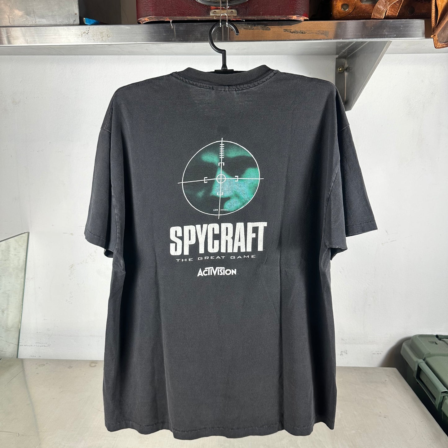 Vintage 1996 Spycraft The Great Game Activistion Video Game Promo T-Shirt