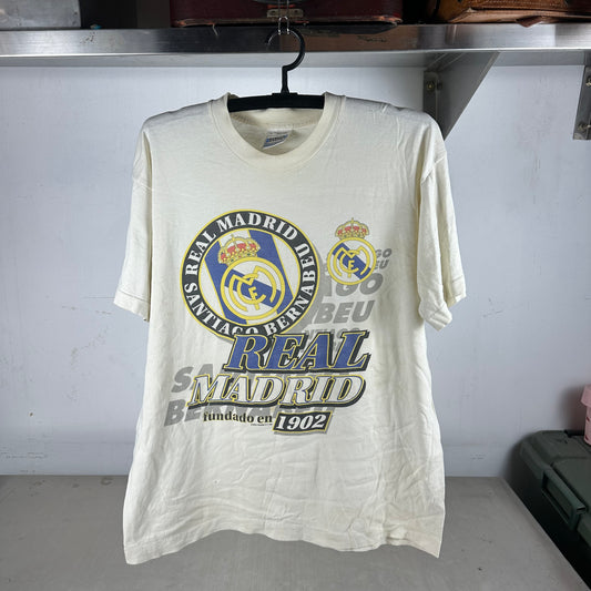 Vintage 1997 Real Madrid Club de Futbol Soccer Single Stitch T-shirt