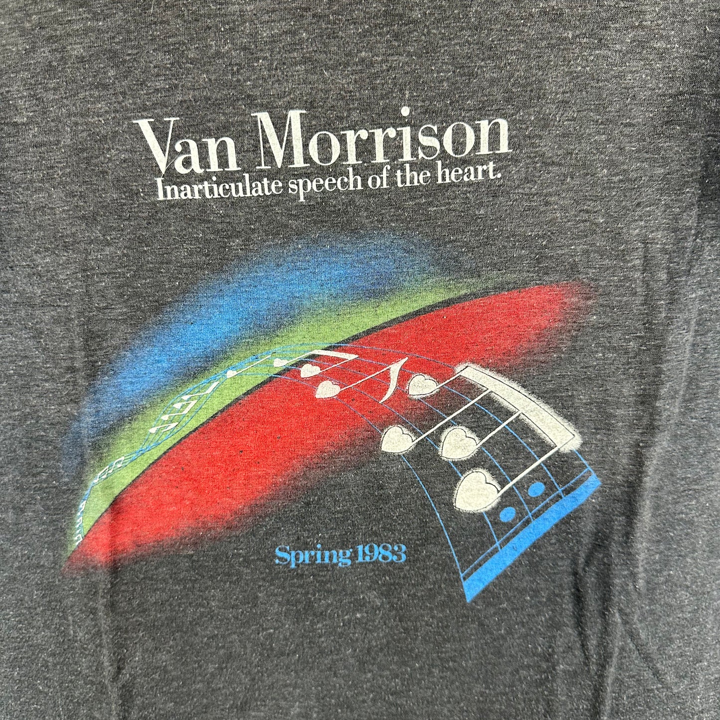 Vintage 1983 Van Morrison Inarticulate Speech of the Heart Single Stitch T-Shirt