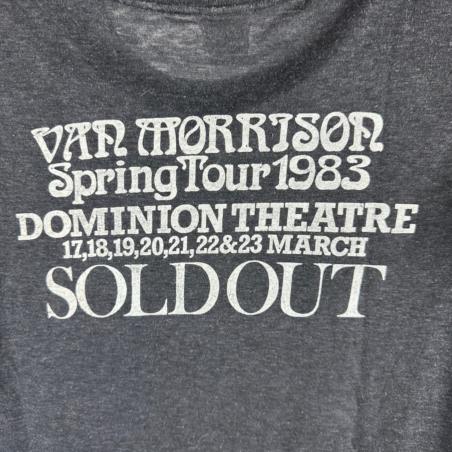 Vintage 1983 Van Morrison Inarticulate Speech of the Heart Single Stitch T-Shirt