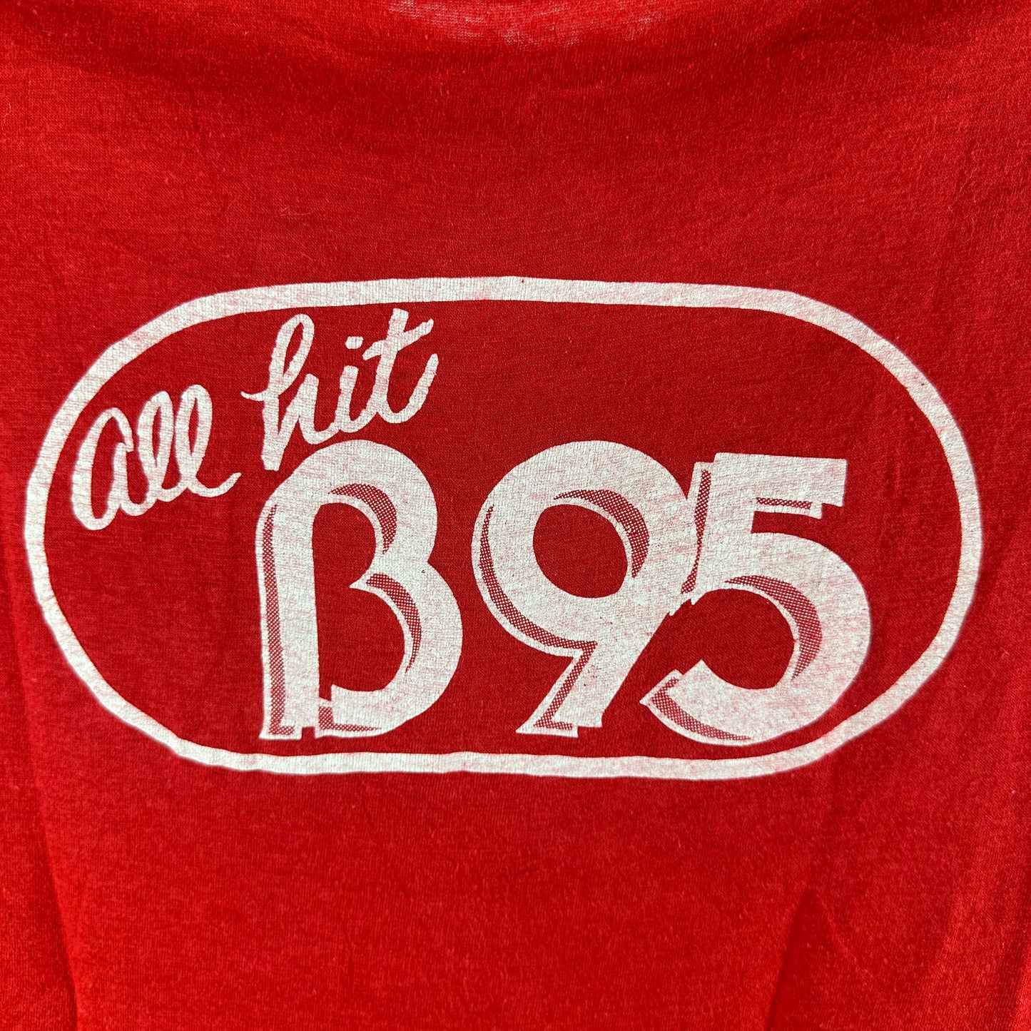 Vintage 80s The Cars All Hit B95 Rock Band Single Stitch T-Shirt