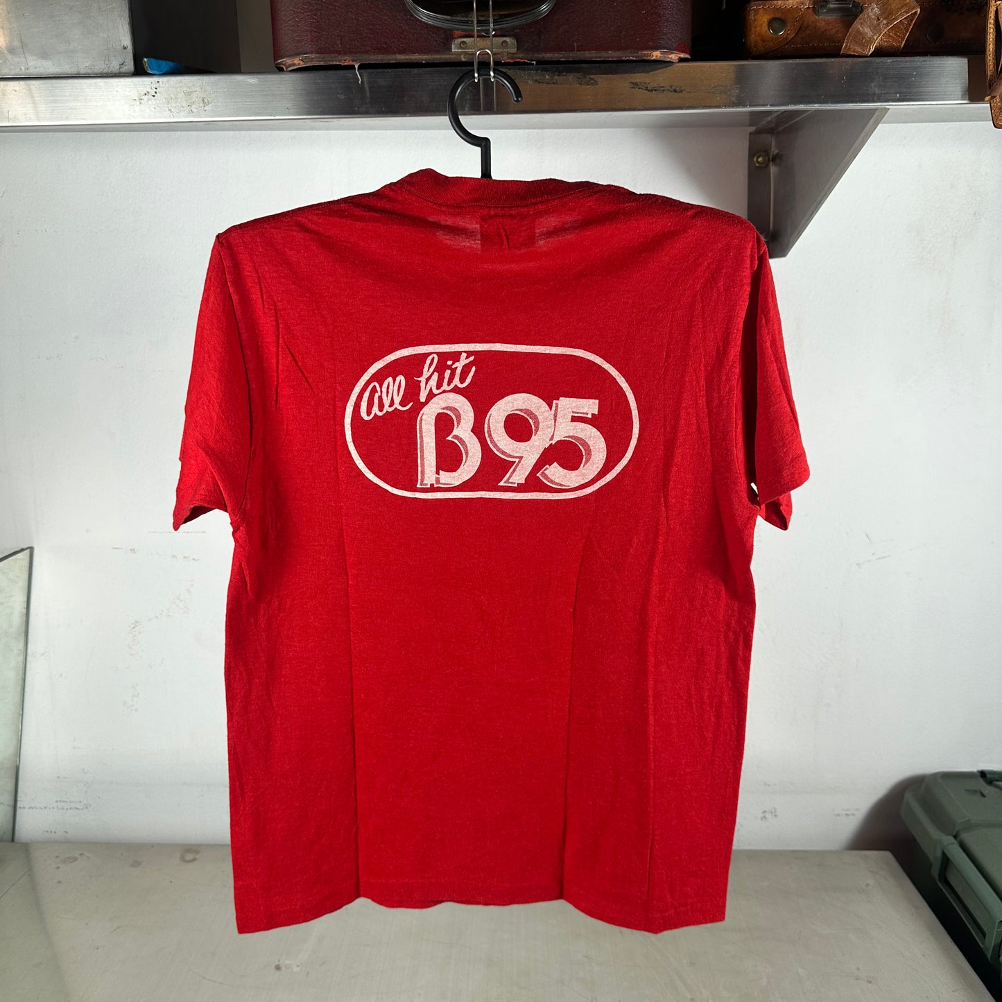 Vintage 80s The Cars All Hit B95 Rock Band Single Stitch T-Shirt