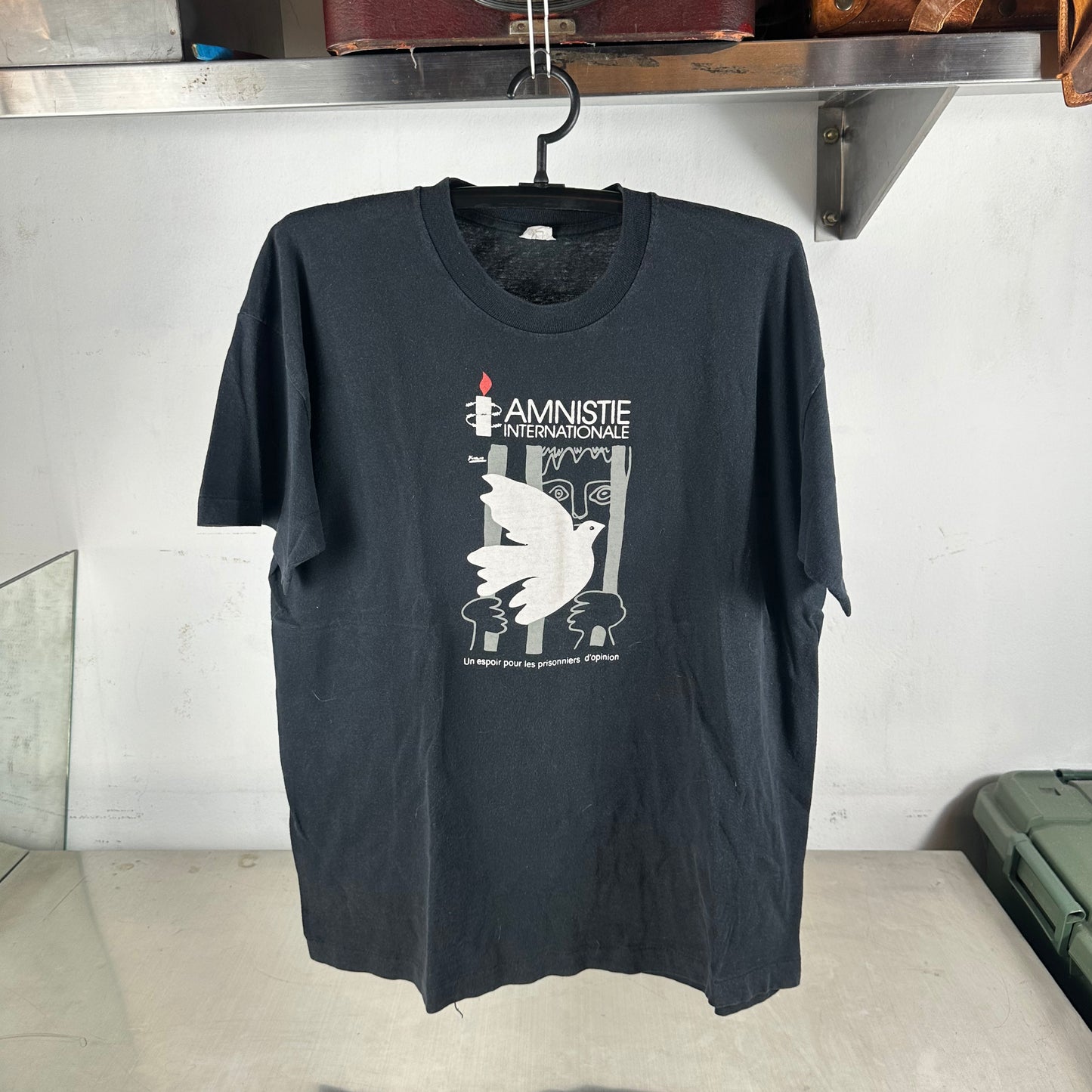 Vintage 90s Pablo Picasso Amnesty International Single Stitch T-Shirt