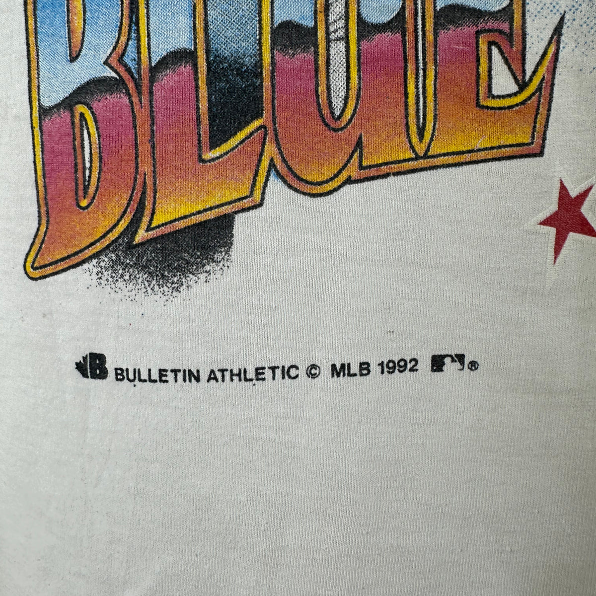 Vintage 1992 Toronto Blue Jays MLB World Champs Bulletin Athletic AOP T-Shirt