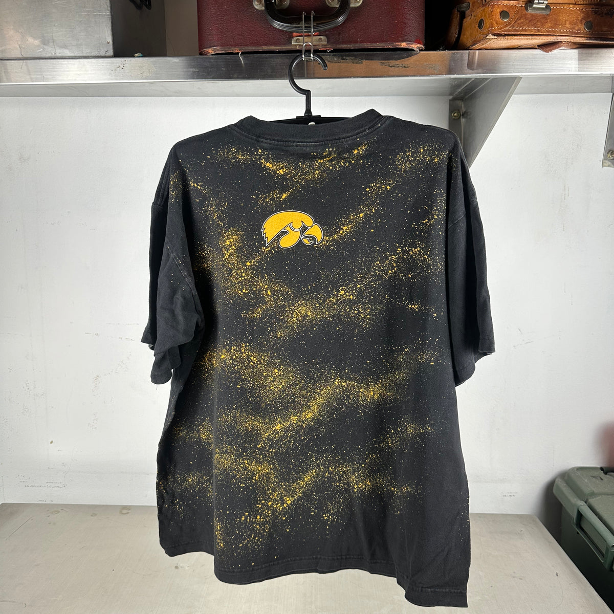 Vintage 90s Iowa Hawkeyes Football NCAA AOP Graphic T-Shirt