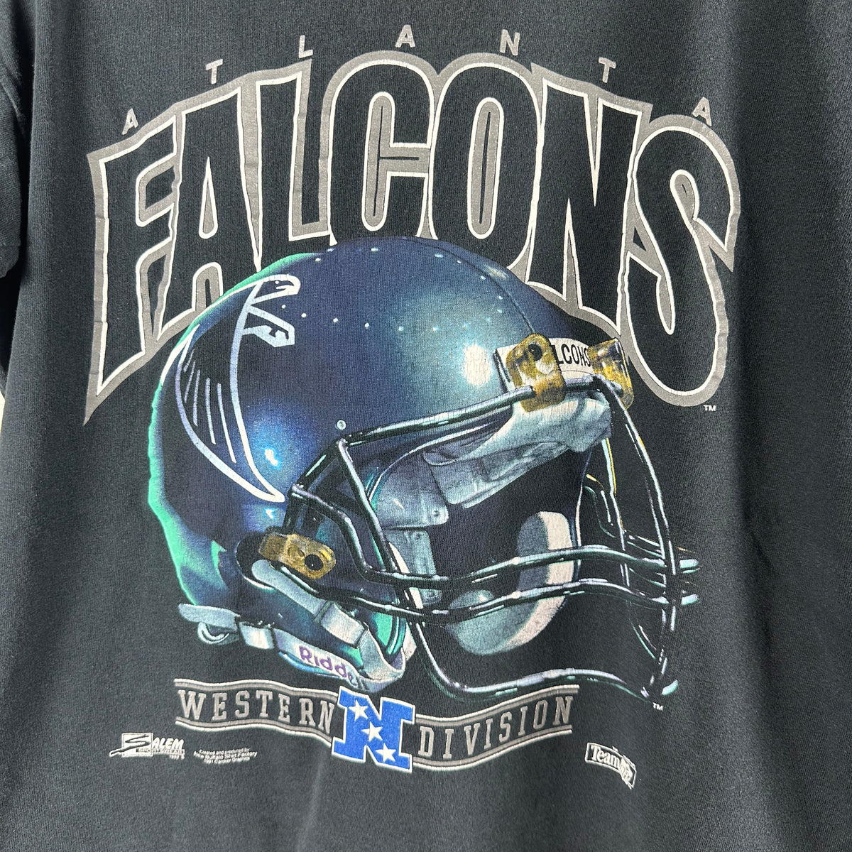 Vintage 1992 Atlanta Falcons NFL Salem Sportswear Graphic Single Stitch T-Shirt
