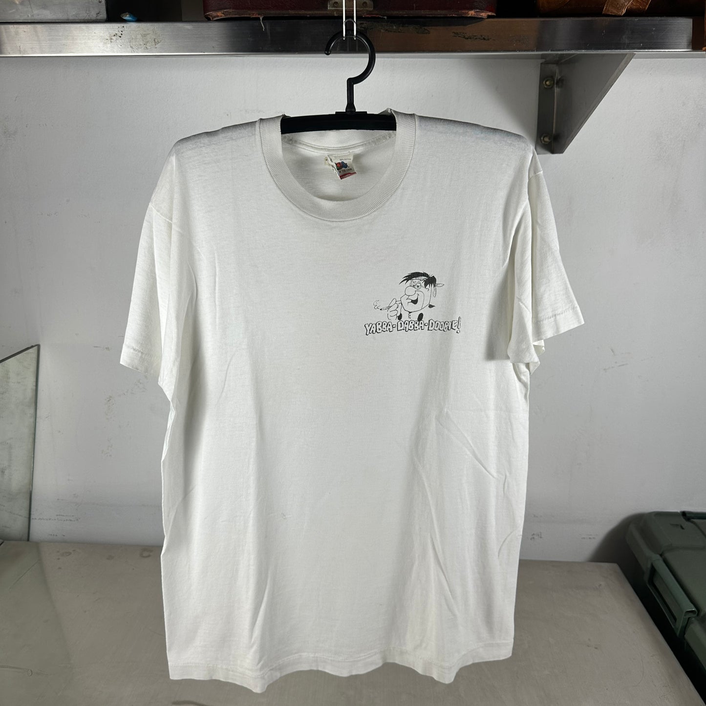 Vintage 90s The Grateful Fred Flintstones Weed Parody Single Stitch T-Shirt