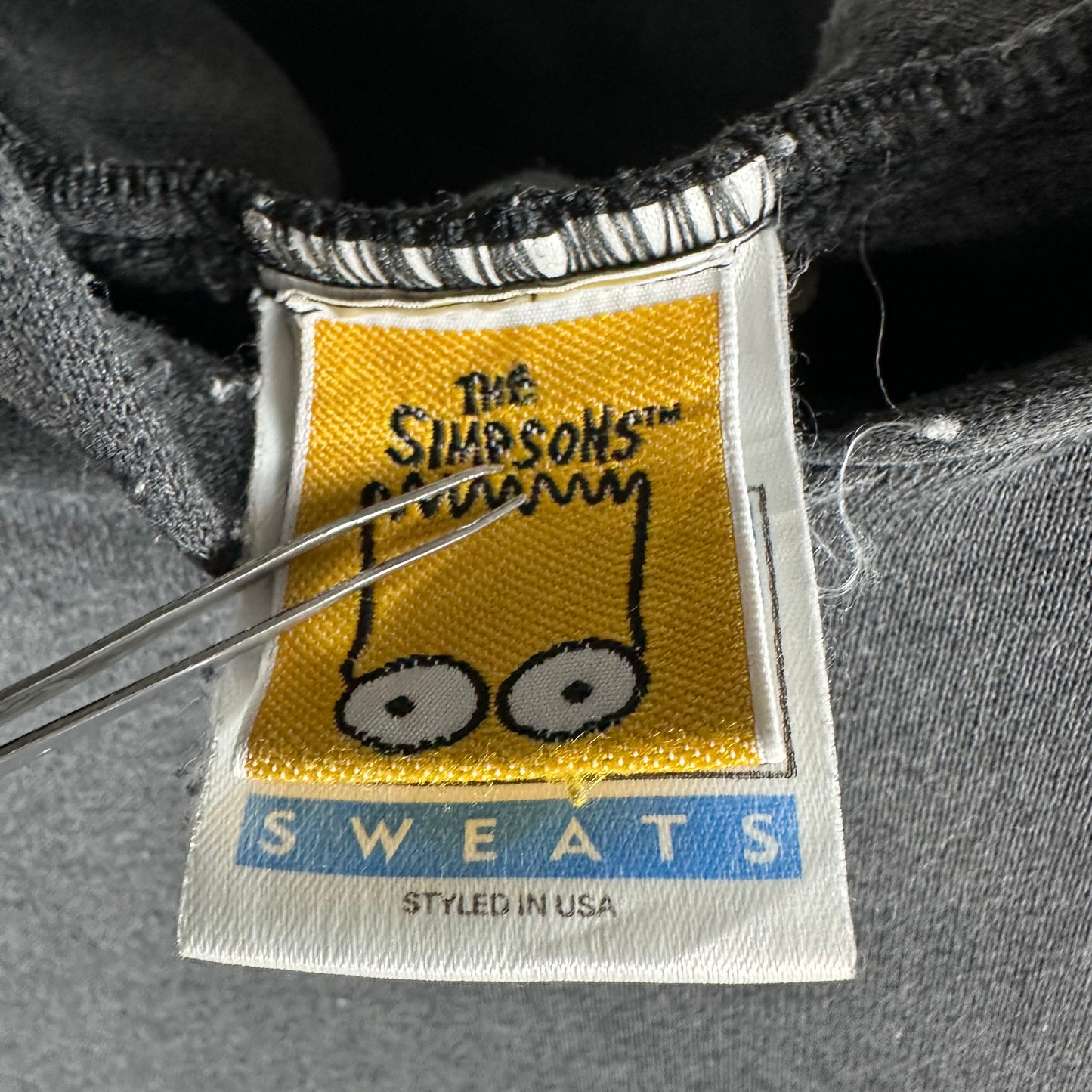 Vintage 1998 The Simpsons TV Show Promo Hoodie