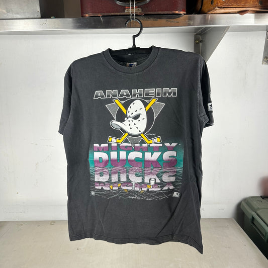 Vintage 1993 Anaheim Ducks Hockey NHL Starter Graphic T-Shirt