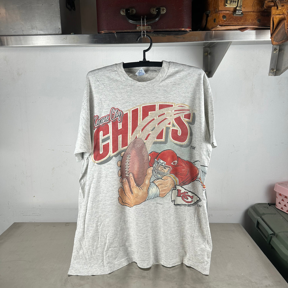 Vintage 1994 Kansas City Chiefs NFL Salem Sportswear Wraparound T-Shirt