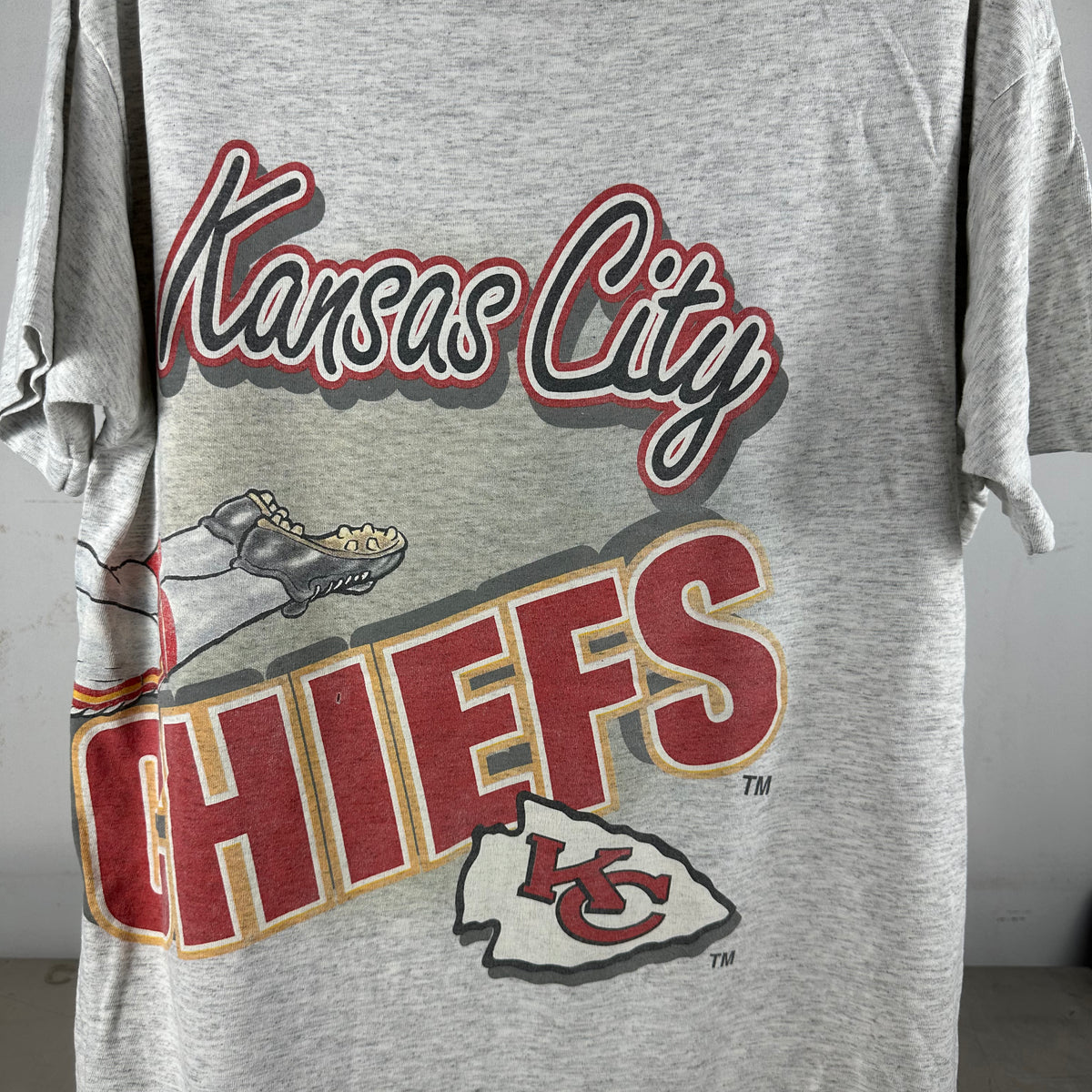 Vintage 1994 Kansas City Chiefs NFL Salem Sportswear Wraparound T-Shirt