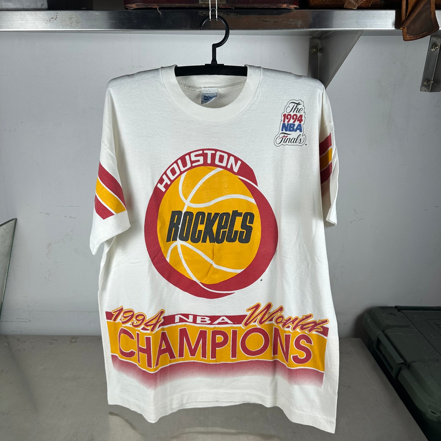 Vintage 1994 Houston Rockets NBA World Champions Salem Sportswear AOP T-Shirt