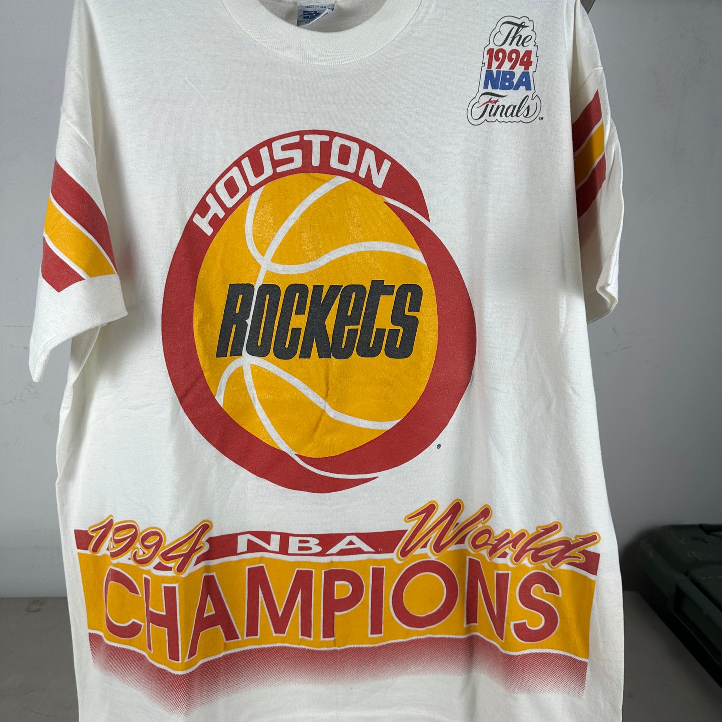Vintage 1994 Houston Rockets NBA World Champions Salem Sportswear AOP T-Shirt