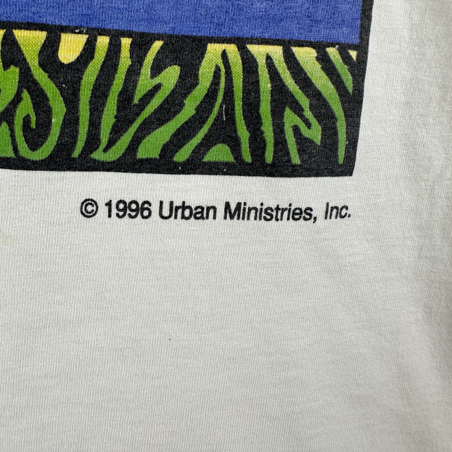 Vintage 1996 Life is Fresh! Live it with Jesus Religious Graphic T-Shirt