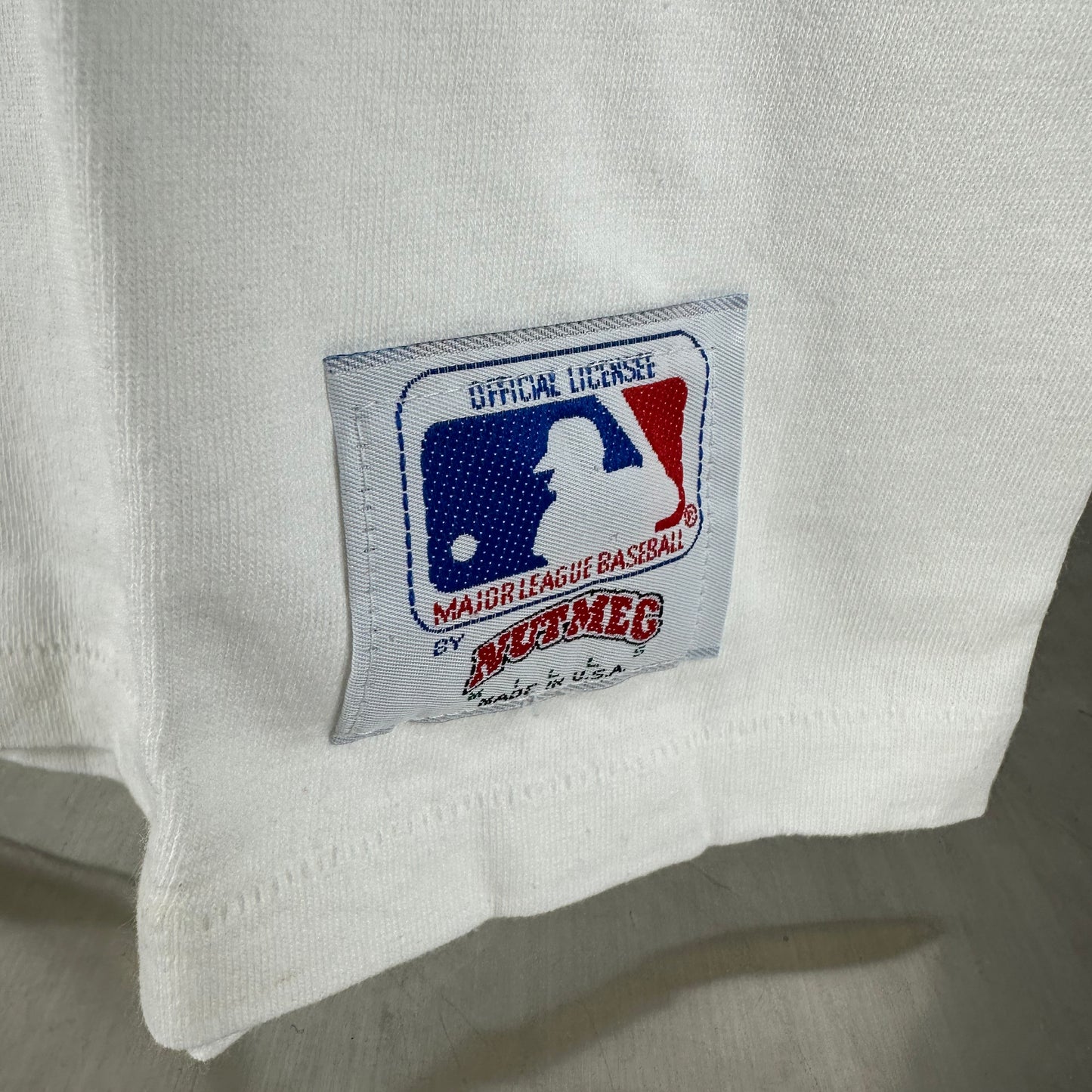 Vintage 90s Oakland Athletics Mascot MLB Graphic Nutmeg Single Stitch T-Shirt