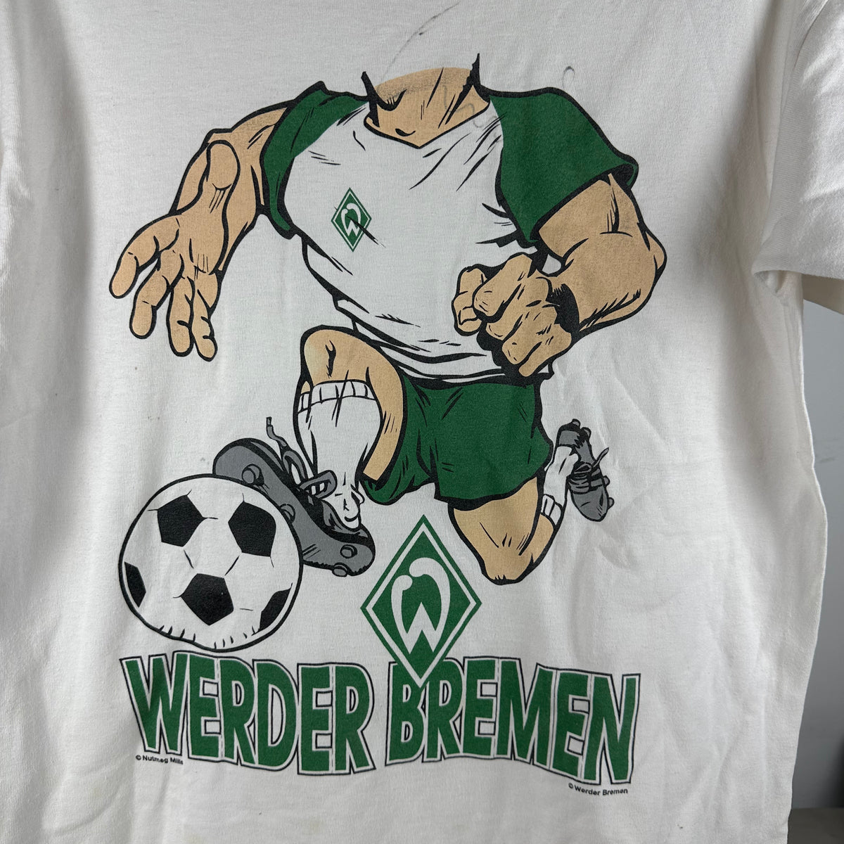 Vintage 90s SV Werder Bremen German Soccer Nutmeg Graphic T-Shirt