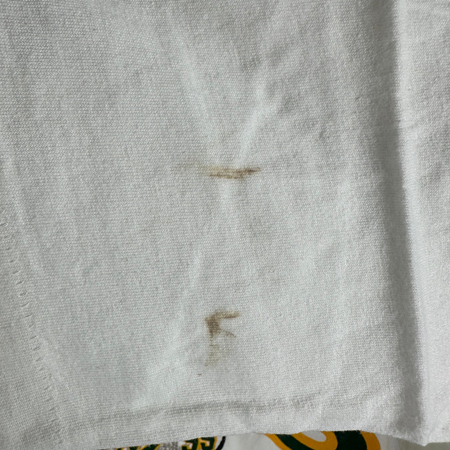 Vintage 90s Oakland Athletics Mascot MLB Graphic Nutmeg Single Stitch T-Shirt