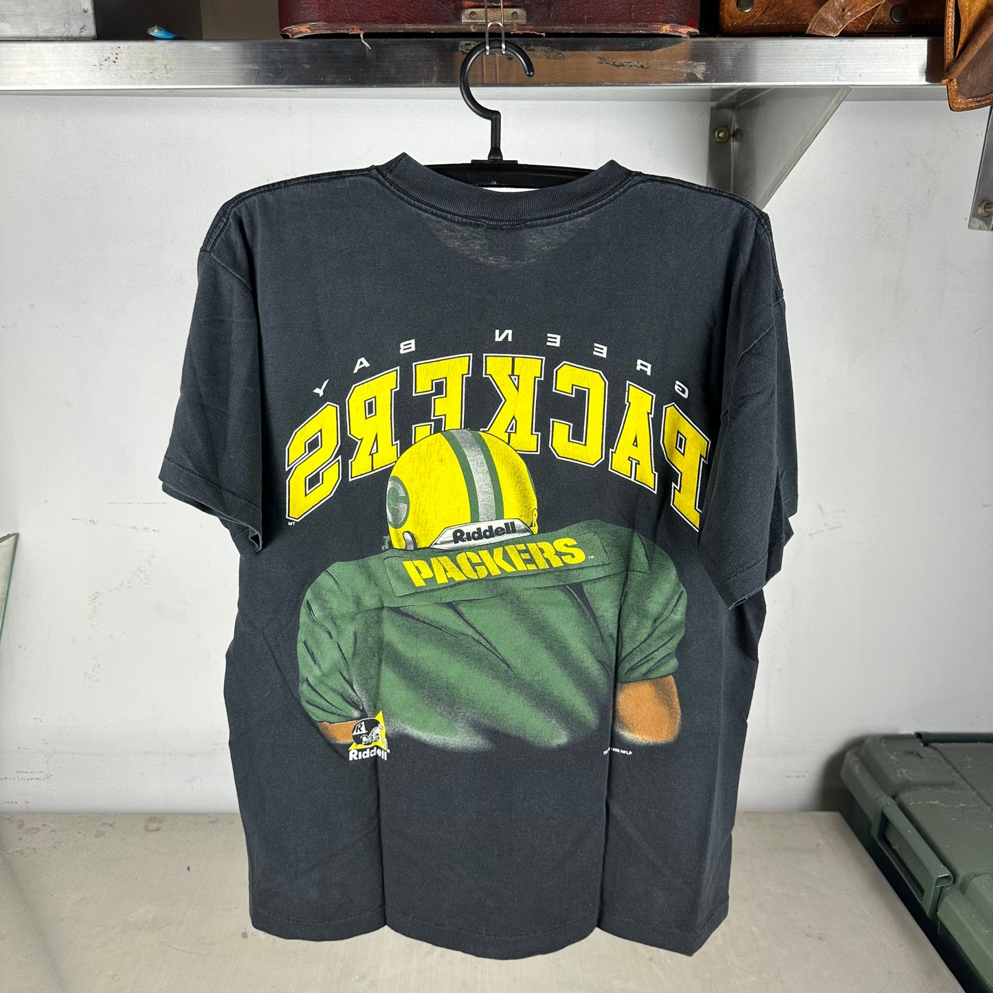 Vintage 1996 Green Bay Packers NFL Double Sided Riddell Single Stitch T-Shirt