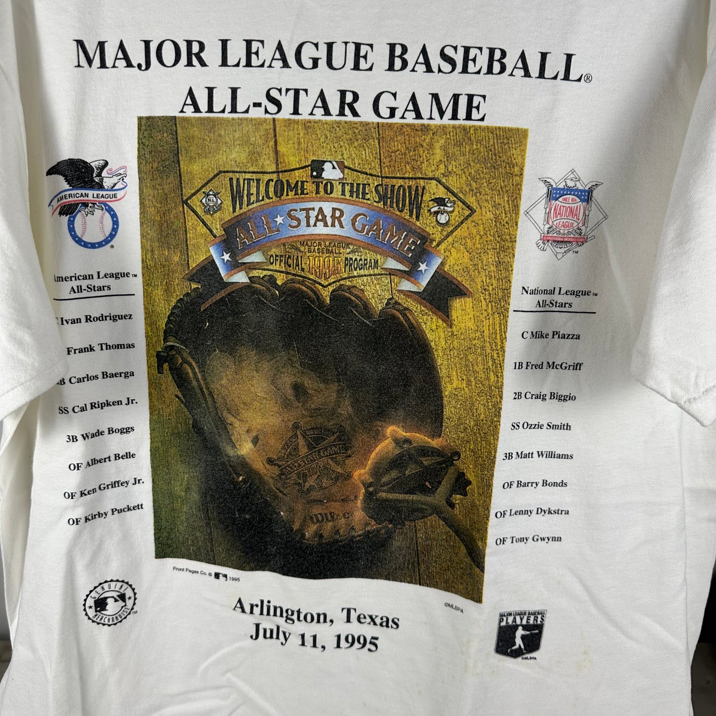 Vintage 1995 MLB All Star Game Baseball Graphic T-Shirt
