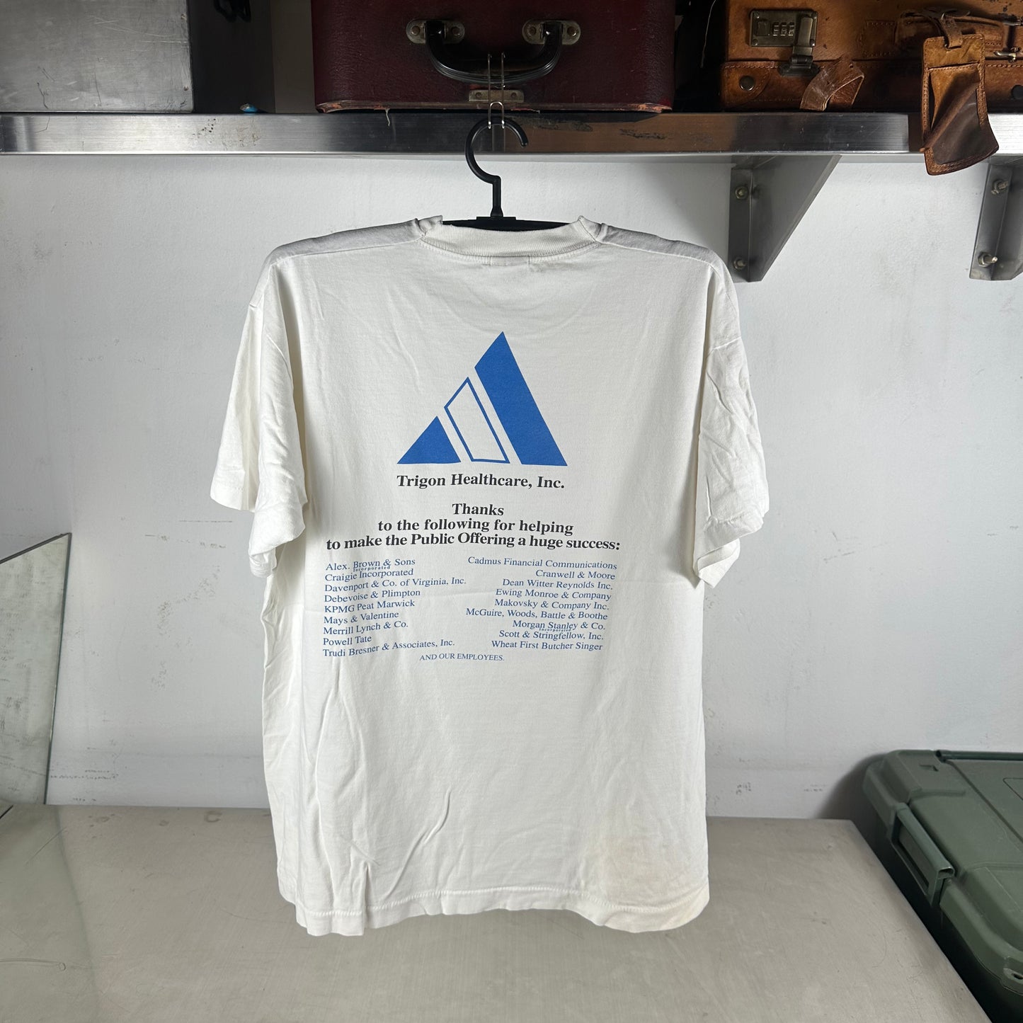 Vintage 1997 Common Stock Trigon Healthcare Inc Agreement Single Stitch T-Shirt