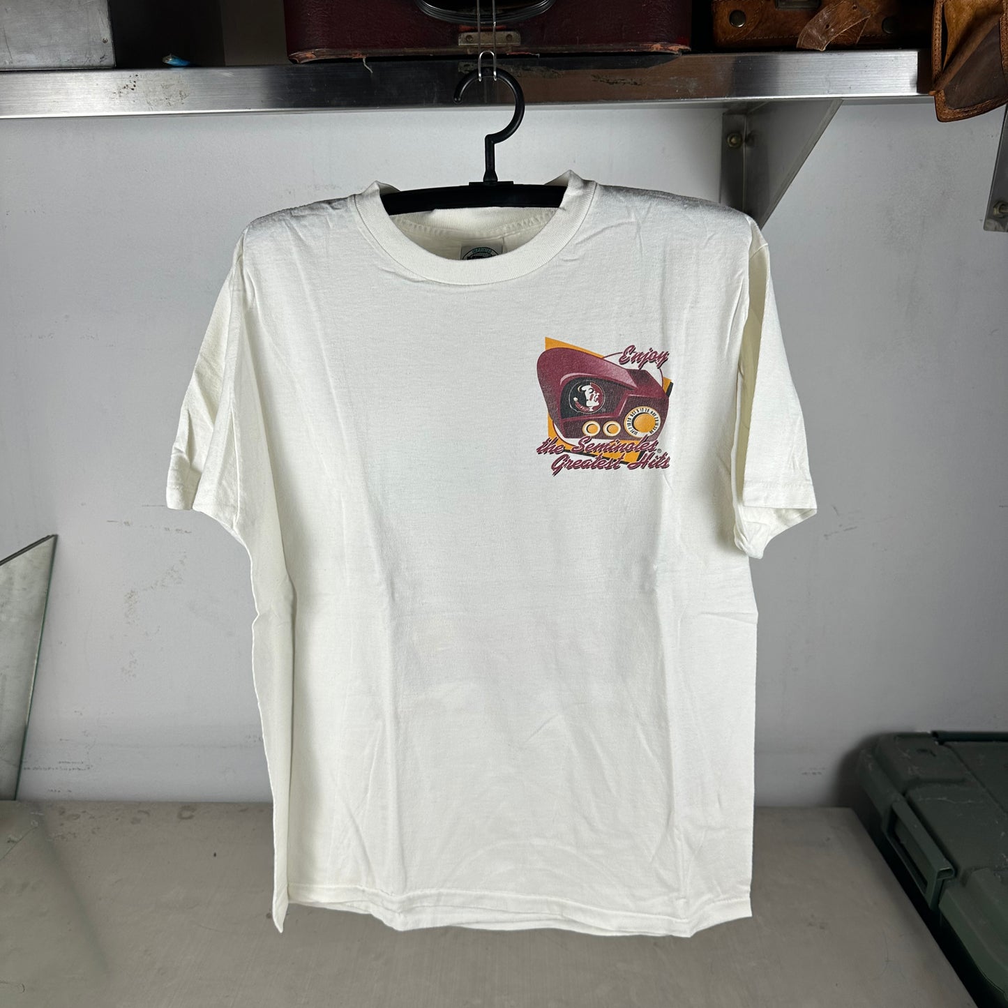 Vintage 1996 FSU Seminoles Football Greatest Hits NCAA Single Stitch T-Shirt