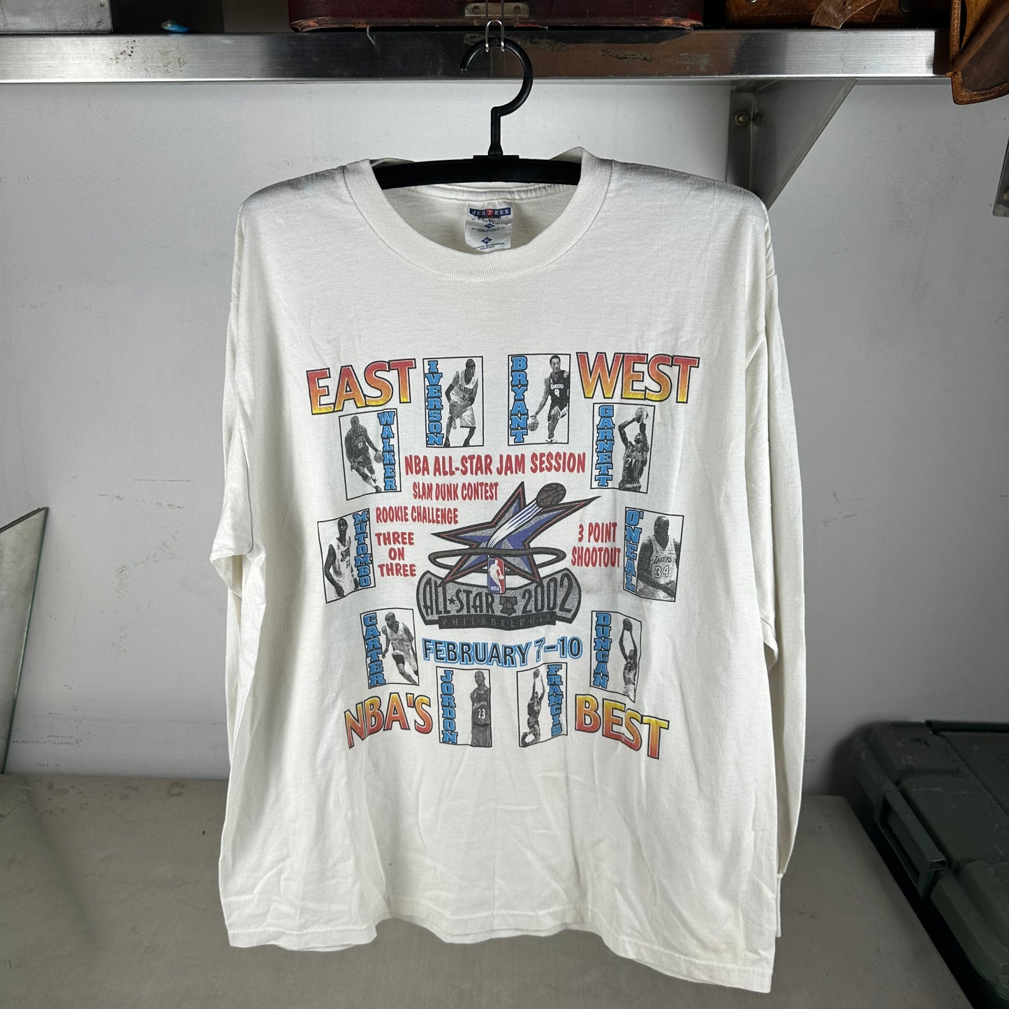 Vintage 2002 NBA Basketball All Star Game Kobe Bryant Michael Jordan T-Shirt