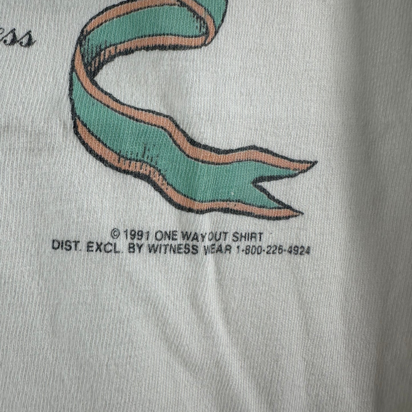 Vintage 1991 The Fruit of the Spirit Religious Graphic Single Stitch T-Shirt