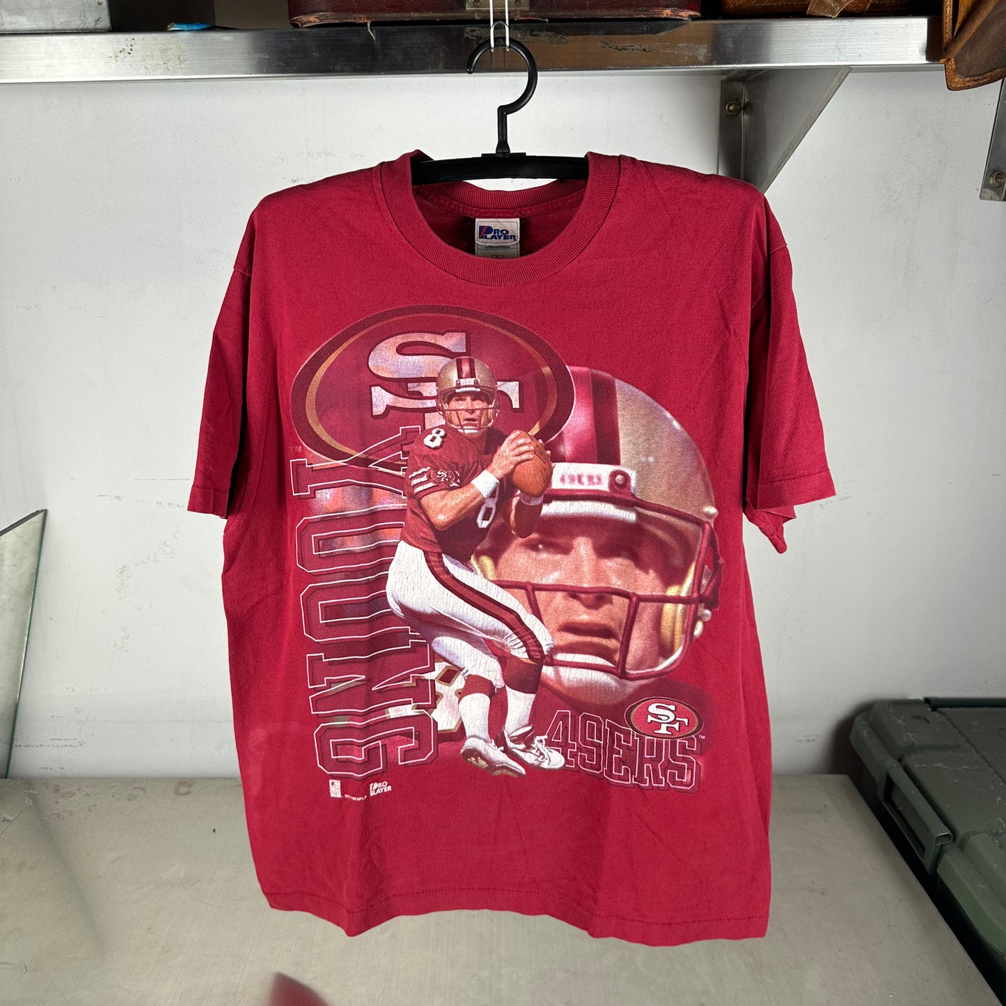 Vintage 1996 Steve Young San Francisco 49ers NFL Single Stitch T-Shirt