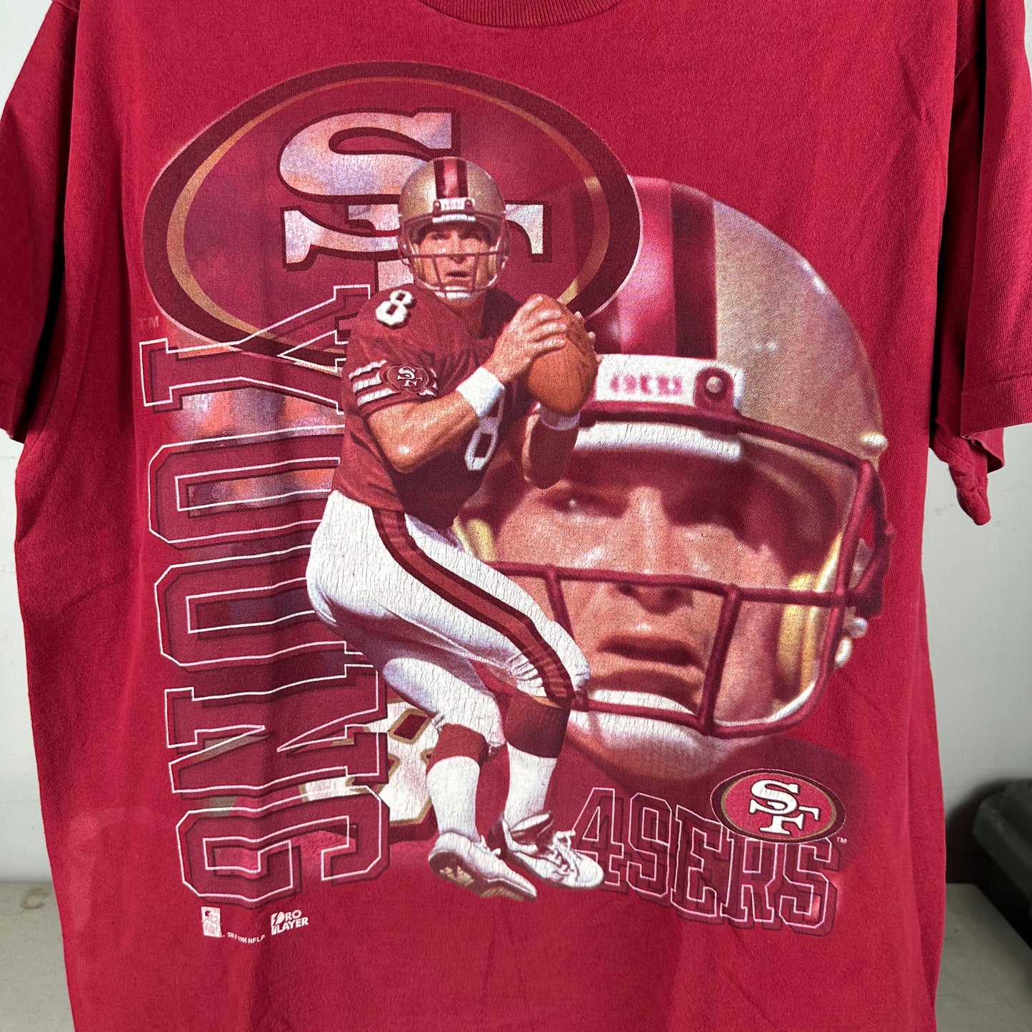 Vintage 1996 Steve Young San Francisco 49ers NFL Single Stitch T-Shirt