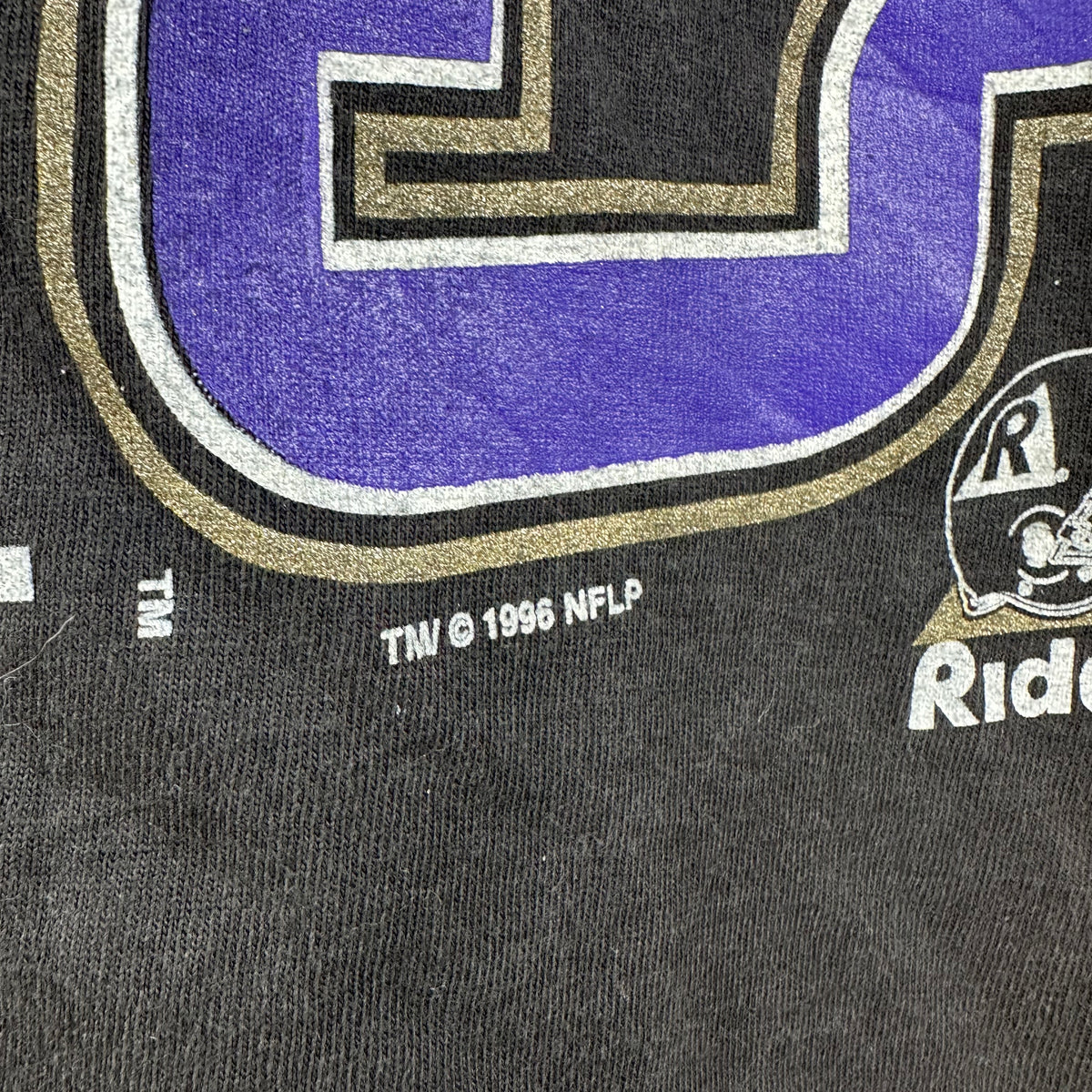 Vintage 1996 Baltimore Ravens Football NFL Graphic Single Stitch T-Shirt