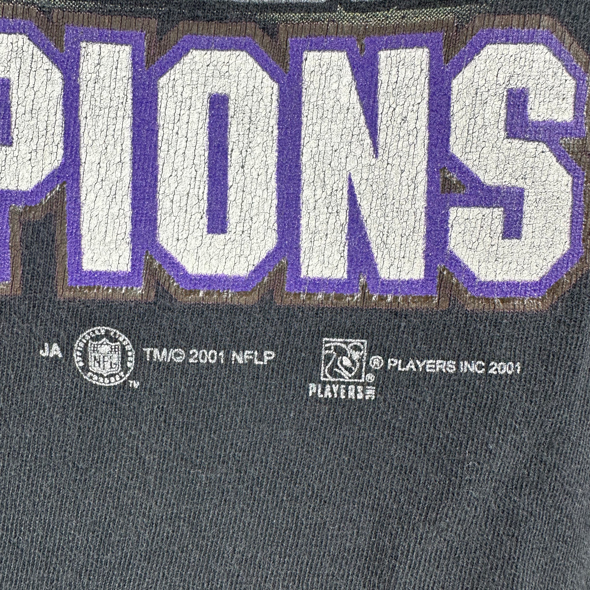 Vintage 2001 Ray Lewis Baltimore Ravens AFC Champions T-Shirt