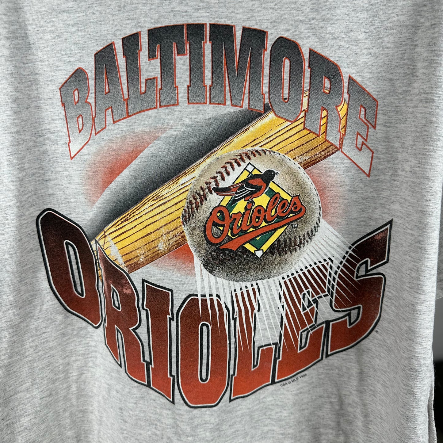 Vintage 1995 Baltimore Orioles Baseball MLB Graphic Single Stitch T-Shirt