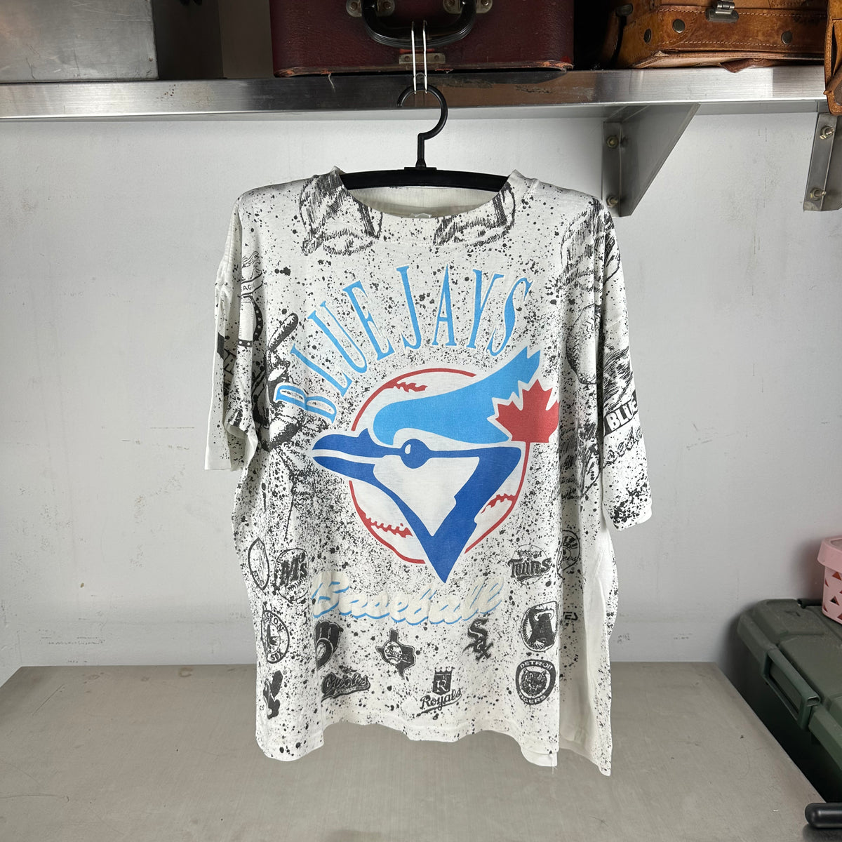 Vintage 1992 Toronto Blue Jays Baseball MLB AOP Single Stitch T-Shirt
