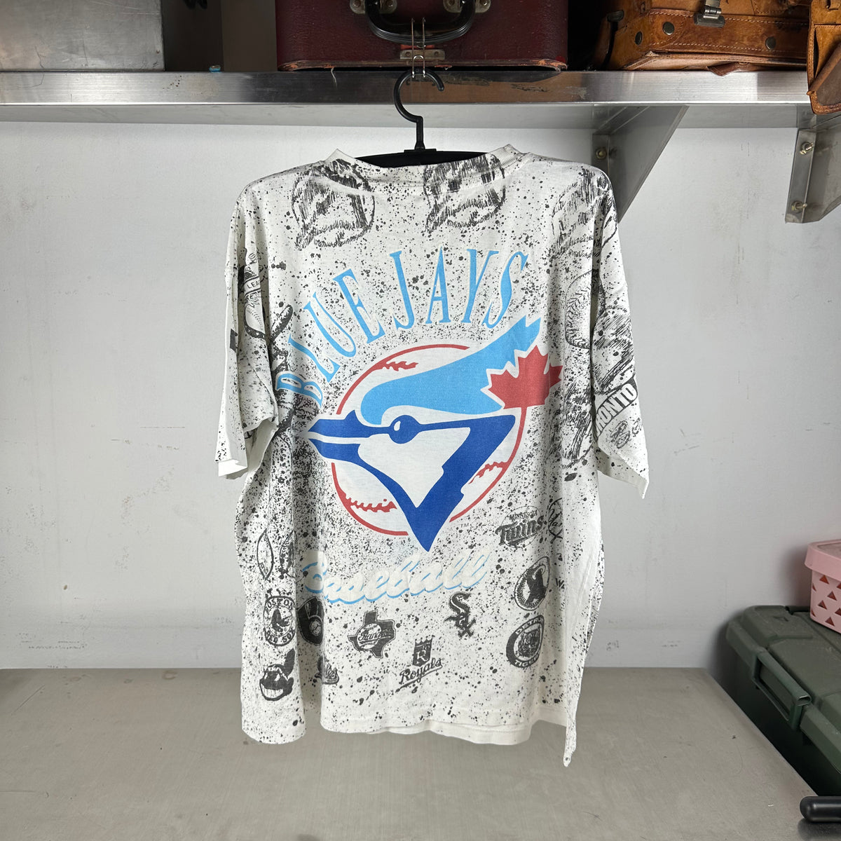 Vintage 1992 Toronto Blue Jays Baseball MLB AOP Single Stitch T-Shirt