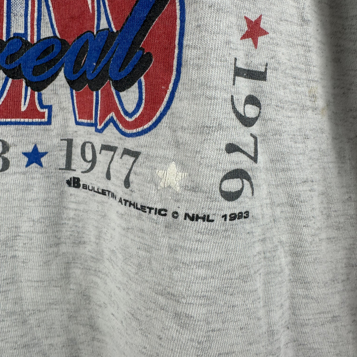 Vintage 1993 Montreal Canadiens MLB Stanley Cup Champions Graphic T-Shirt