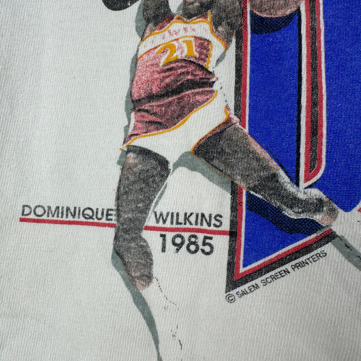 Vintage 1989 NBA All-Star Game Slam Dunk Contest Salem Sportswear T-Shirt