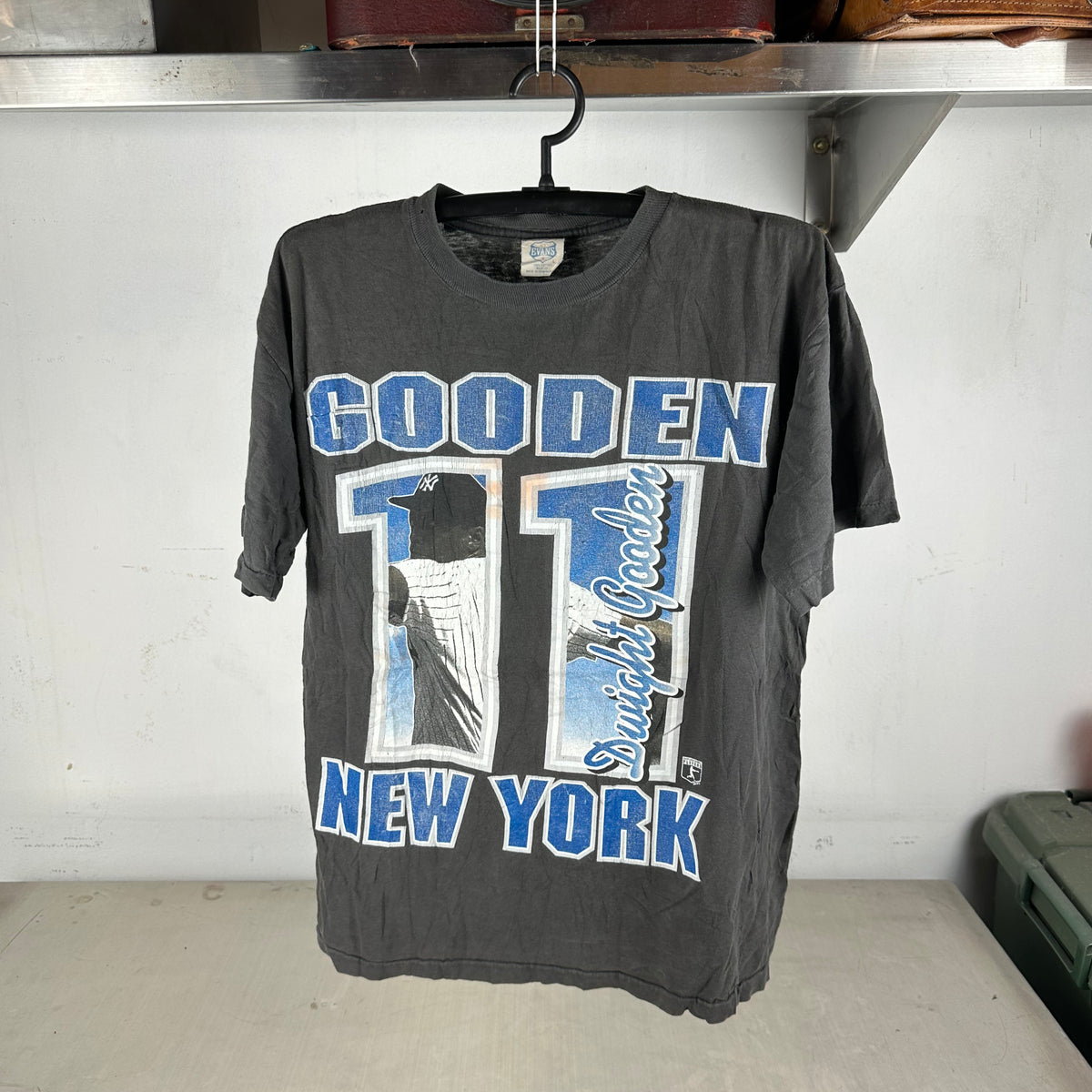 Vintage 90s Dwight Gooden New York Yankees MLB Graphic Single Stitch T-Shirt