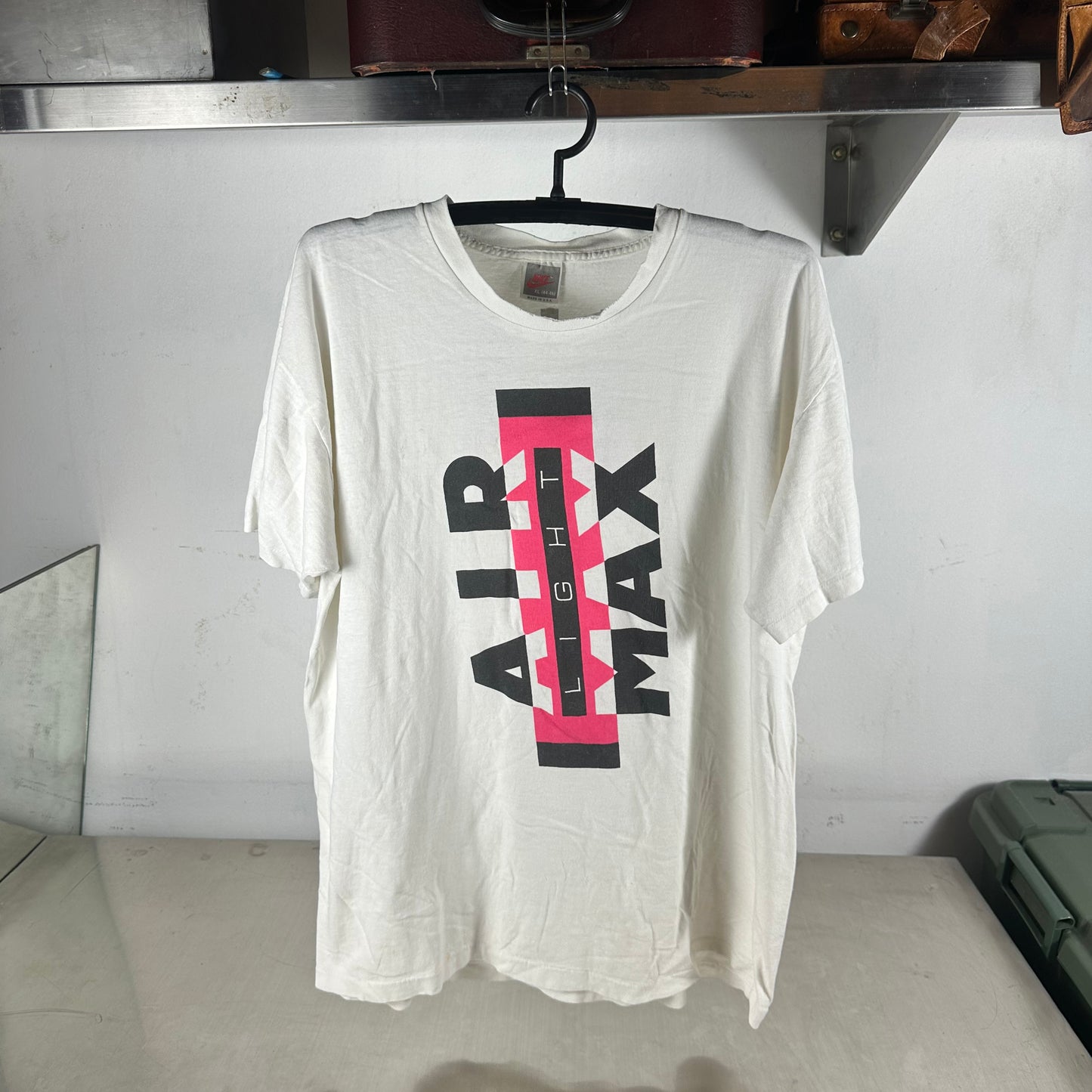 Vintage 90s Nike Air Max Light Sneakers Promo Single Stitch T-Shirt