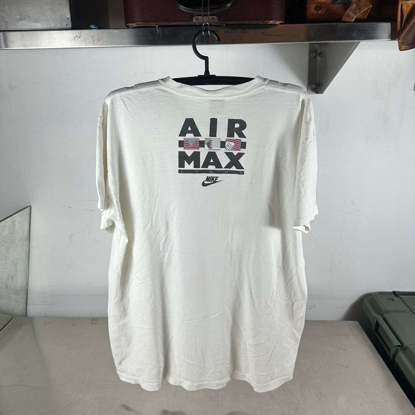 Vintage 90s Nike Air Max Light Sneakers Promo Single Stitch T-Shirt