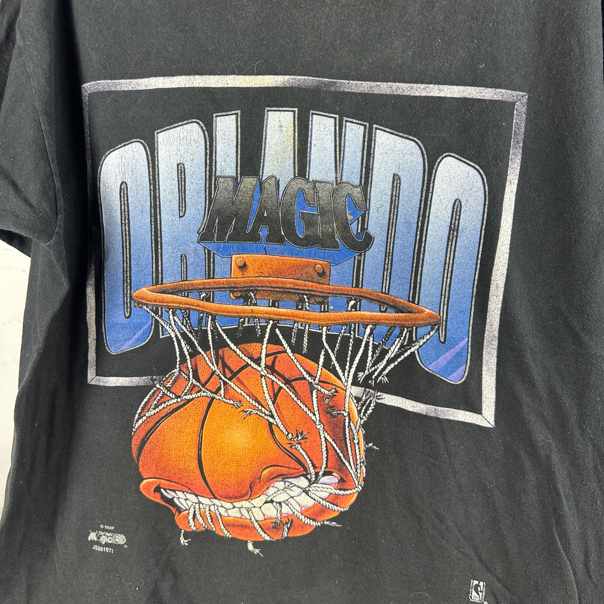 Vintage 90s Orlando Magic Basketball NBA Graphic Single Stitch T-Shirt